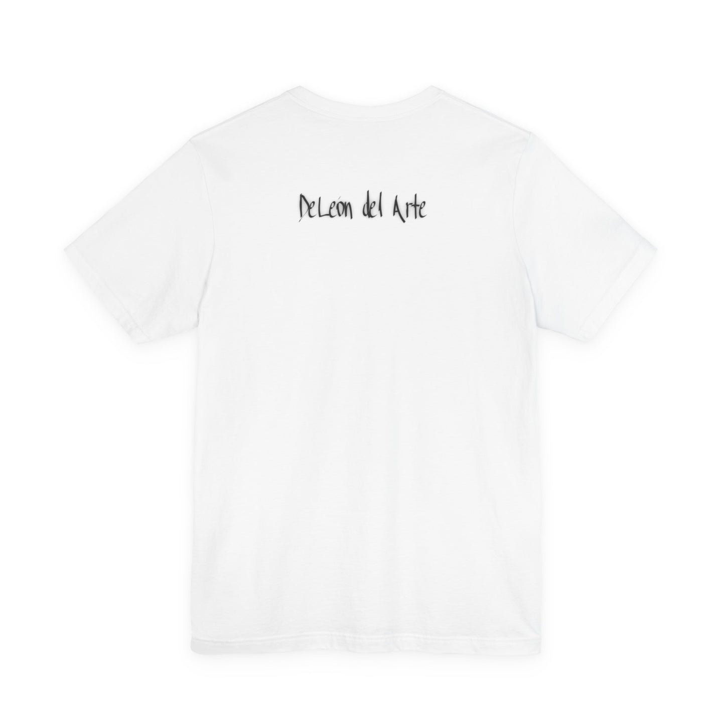 Double-sided Split Logo Artistic Bird Tee, Unisex T-Shirt for Art Lovers, Nature Inspired Gift, Casual Wear, Creative Expression