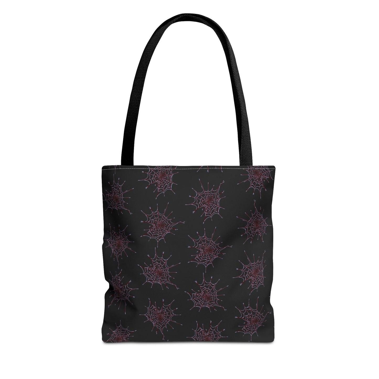 Chic Black and red Heart Web Tote Bag, Stylish Grocery Bag, Eco-Friendly Shopping Tote, Gift Bag for Her, Casual Beach Bag