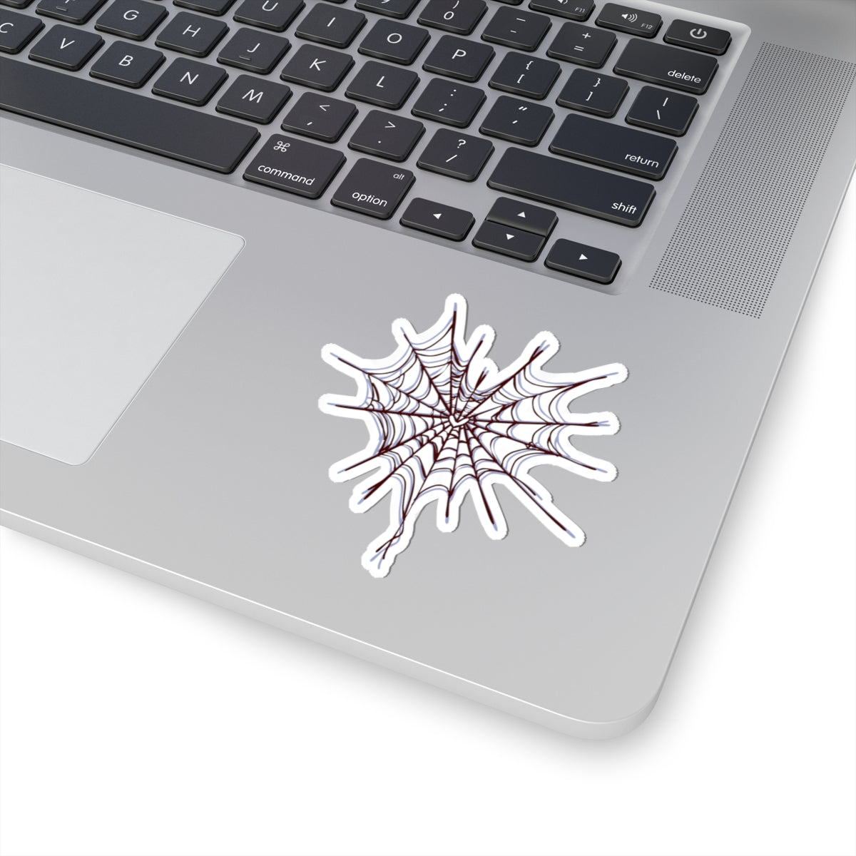 Spider Web Kiss-Cut Stickers, Halloween Decor, Laptop Stickers, Spooky Season, Unique Gift, Customizable Decorations