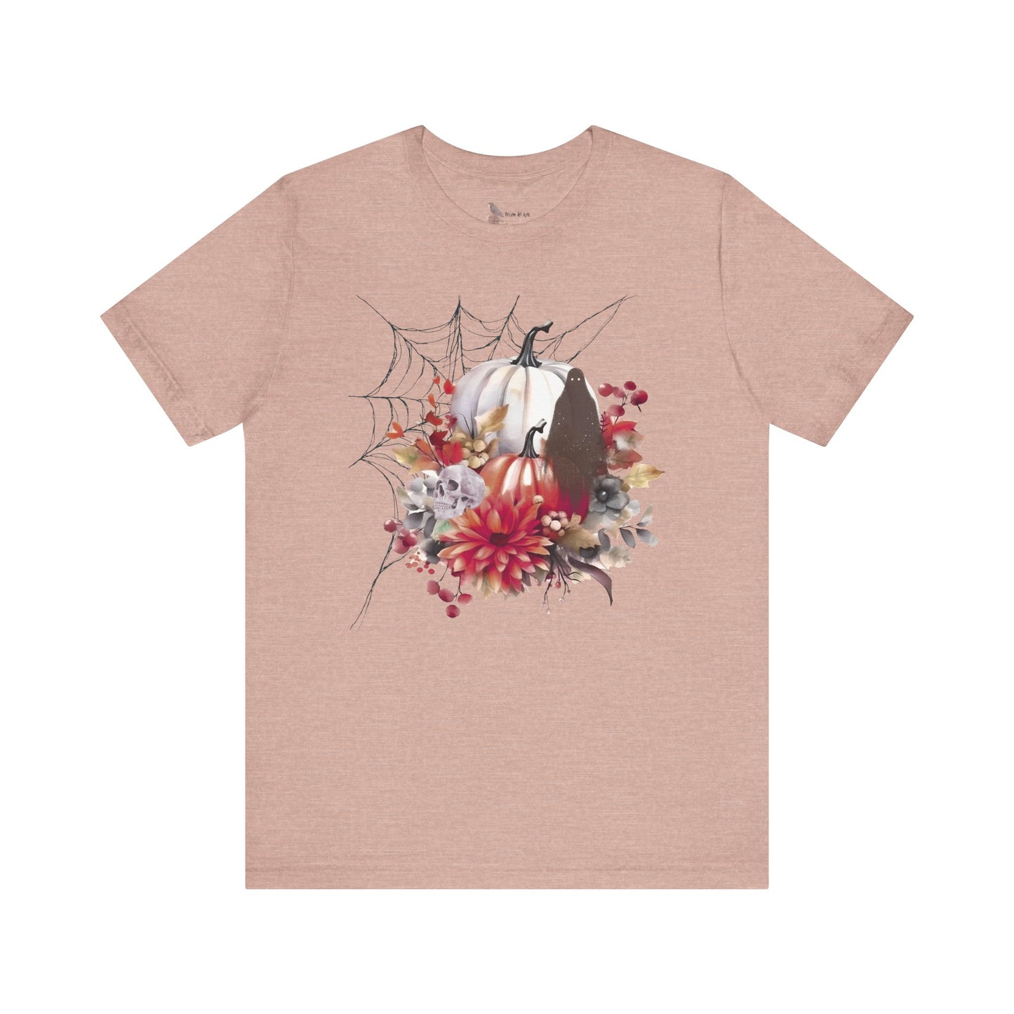 Autumn Vibes Short Sleeve Tee - Cozy Halloween Shirt, Spooky Seasonal Apparel, Fall T-Shirt, Pumpkin Graphic Tee, Unisex Fall Wardrobe