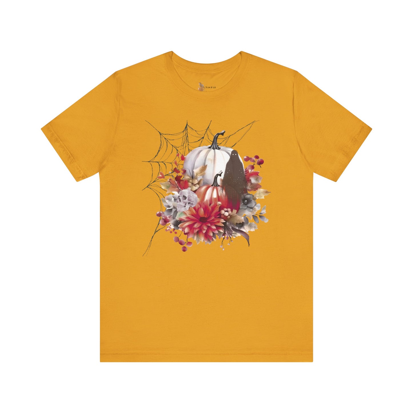 Autumn Vibes Short Sleeve Tee - Cozy Halloween Shirt, Spooky Seasonal Apparel, Fall T-Shirt, Pumpkin Graphic Tee, Unisex Fall Wardrobe