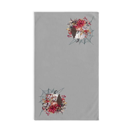 Autumn-Themed Hand Towel, Cozy Kitchen Decor, Halloween Gift, Fall Bathroom Accessories, Rustic Home Styling