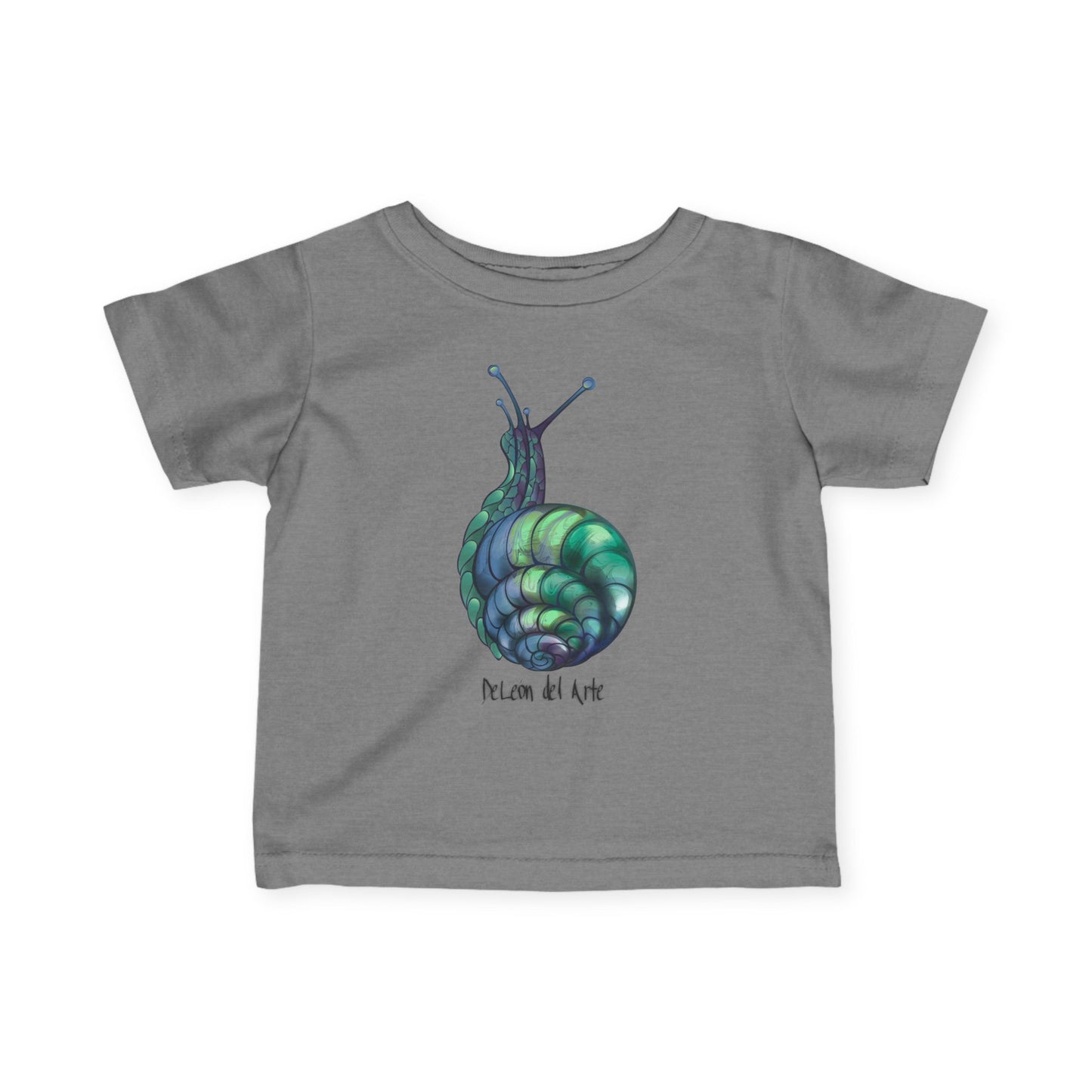 Snail Art Infant Tee, Cute Baby Shirt, Unique Toddler Clothes, Gift for New Parents, Nursery Outfit, Eco-Friendly Baby Apparel