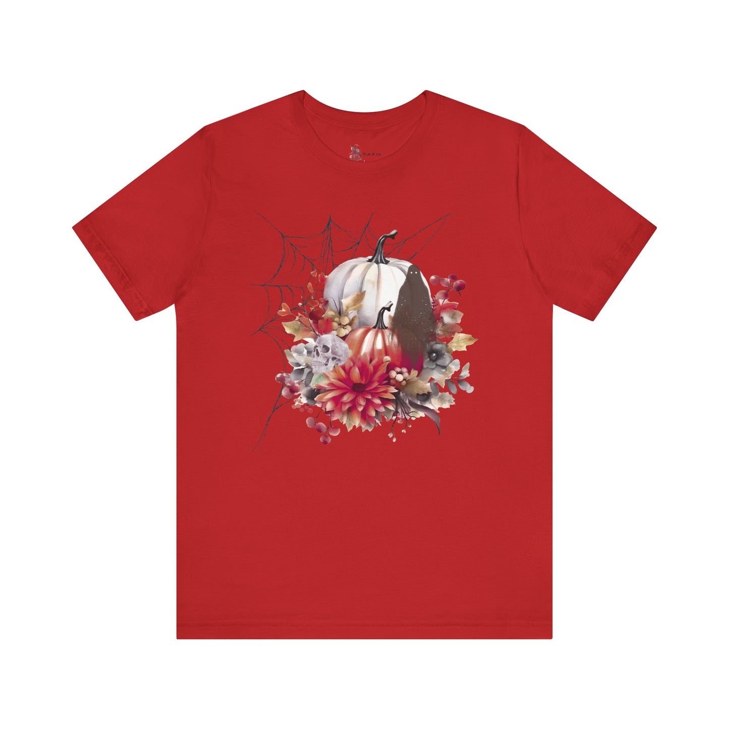 Autumn Vibes Short Sleeve Tee - Cozy Halloween Shirt, Spooky Seasonal Apparel, Fall T-Shirt, Pumpkin Graphic Tee, Unisex Fall Wardrobe