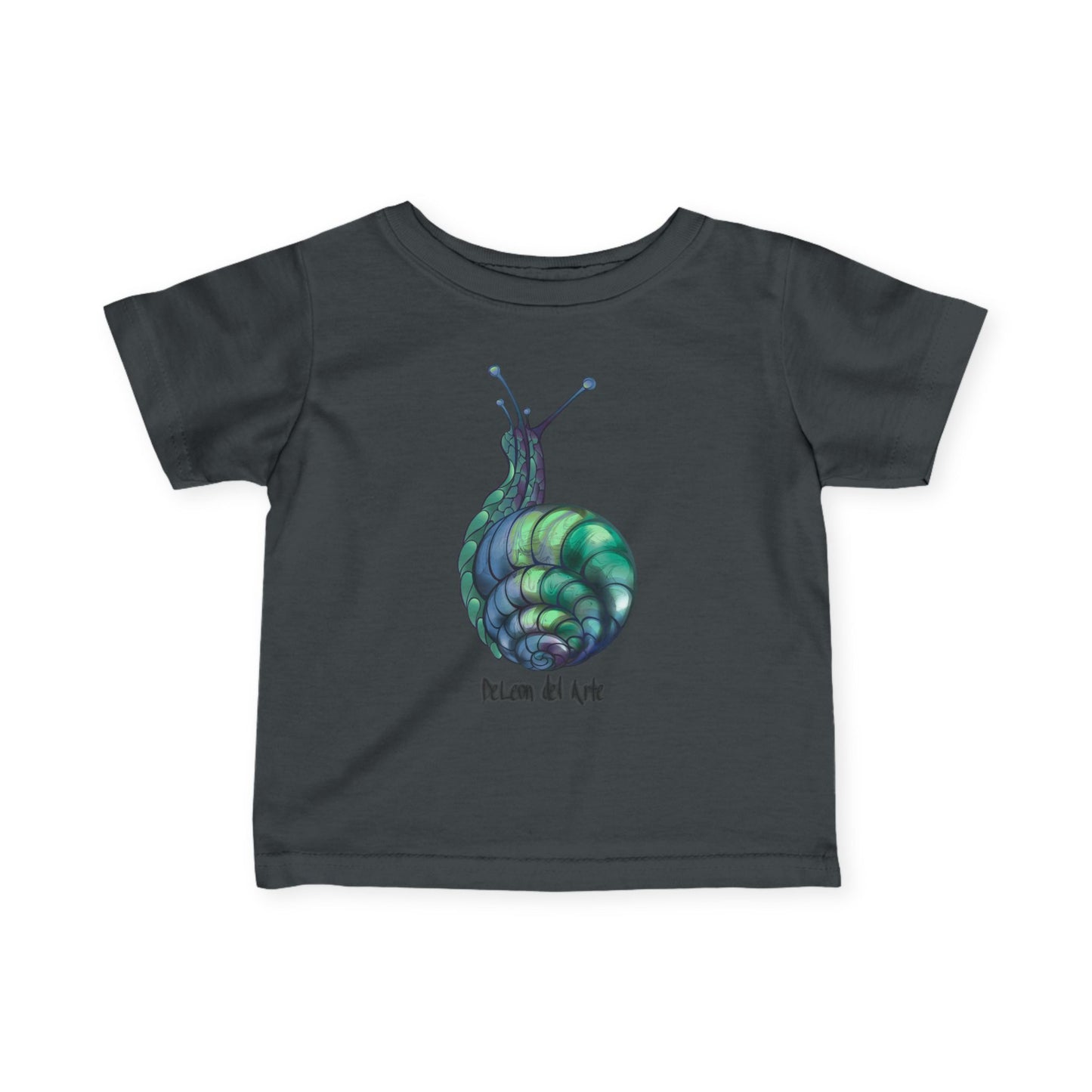 Snail Art Infant Tee, Cute Baby Shirt, Unique Toddler Clothes, Gift for New Parents, Nursery Outfit, Eco-Friendly Baby Apparel