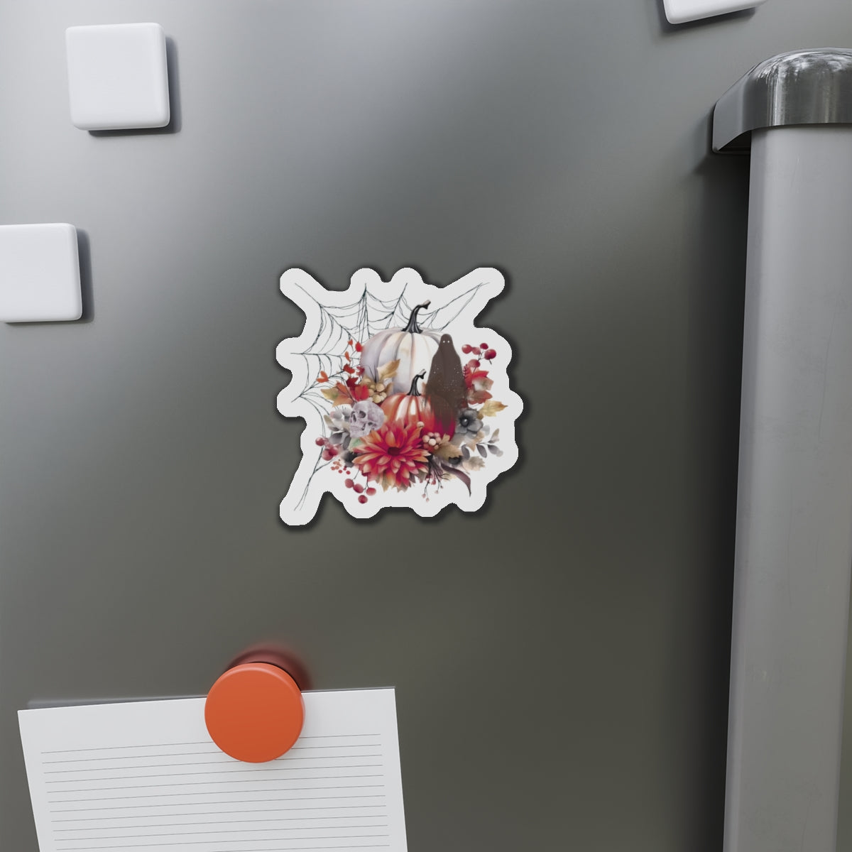 Autumn Pumpkin Die-Cut Magnets - Fall Decor, Halloween, Kitchen Accessories, Gifts for Her, Refrigerator Magnet