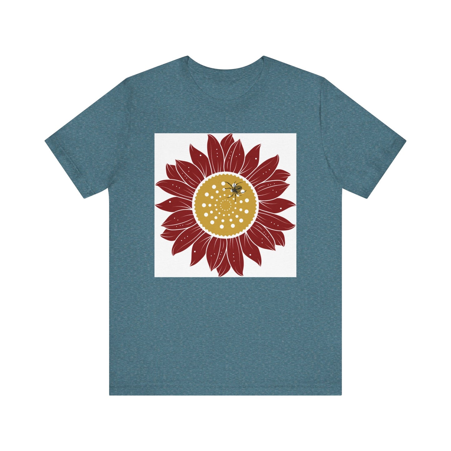 Sunflower Tee, Unisex T-Shirt for Art Lovers, Nature Inspired Gift, Casual Wear, Creative Expression