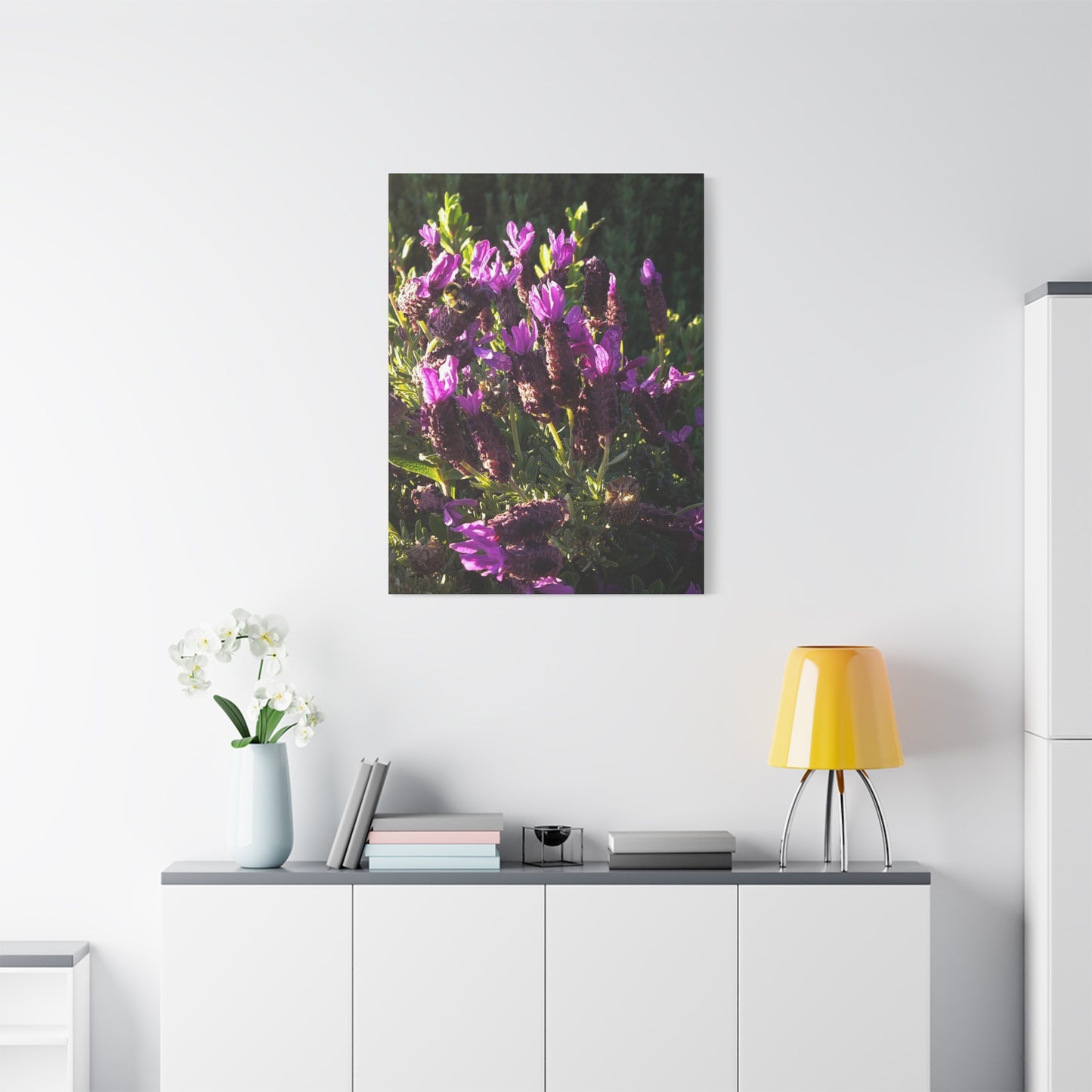 Purple Floral Canvas Wall Art, Botanical Decor, Nature Art, Home Decoration, Gift for Nature Lovers