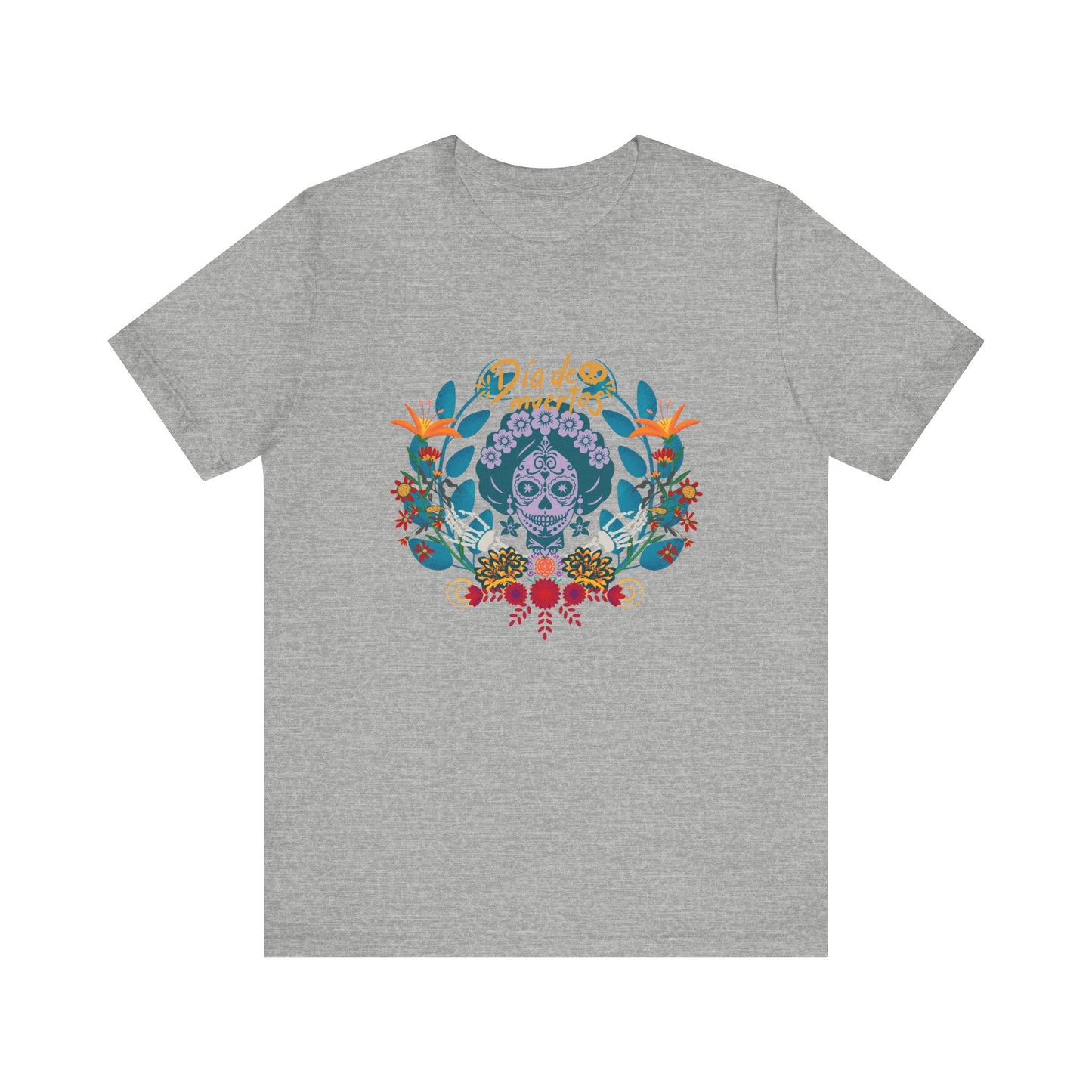Dia de los Muertos Floral Tee | Unisex Jersey Short Sleeve T-Shirt, Fun Graphic Tee, Casual Wear, Gift for Día de los Muertos, [...]