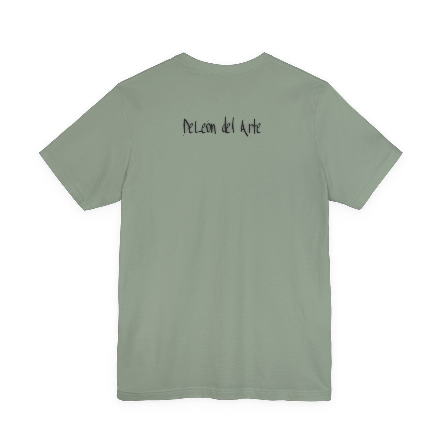 Double-sided Split Logo Artistic Bird Tee, Unisex T-Shirt for Art Lovers, Nature Inspired Gift, Casual Wear, Creative Expression