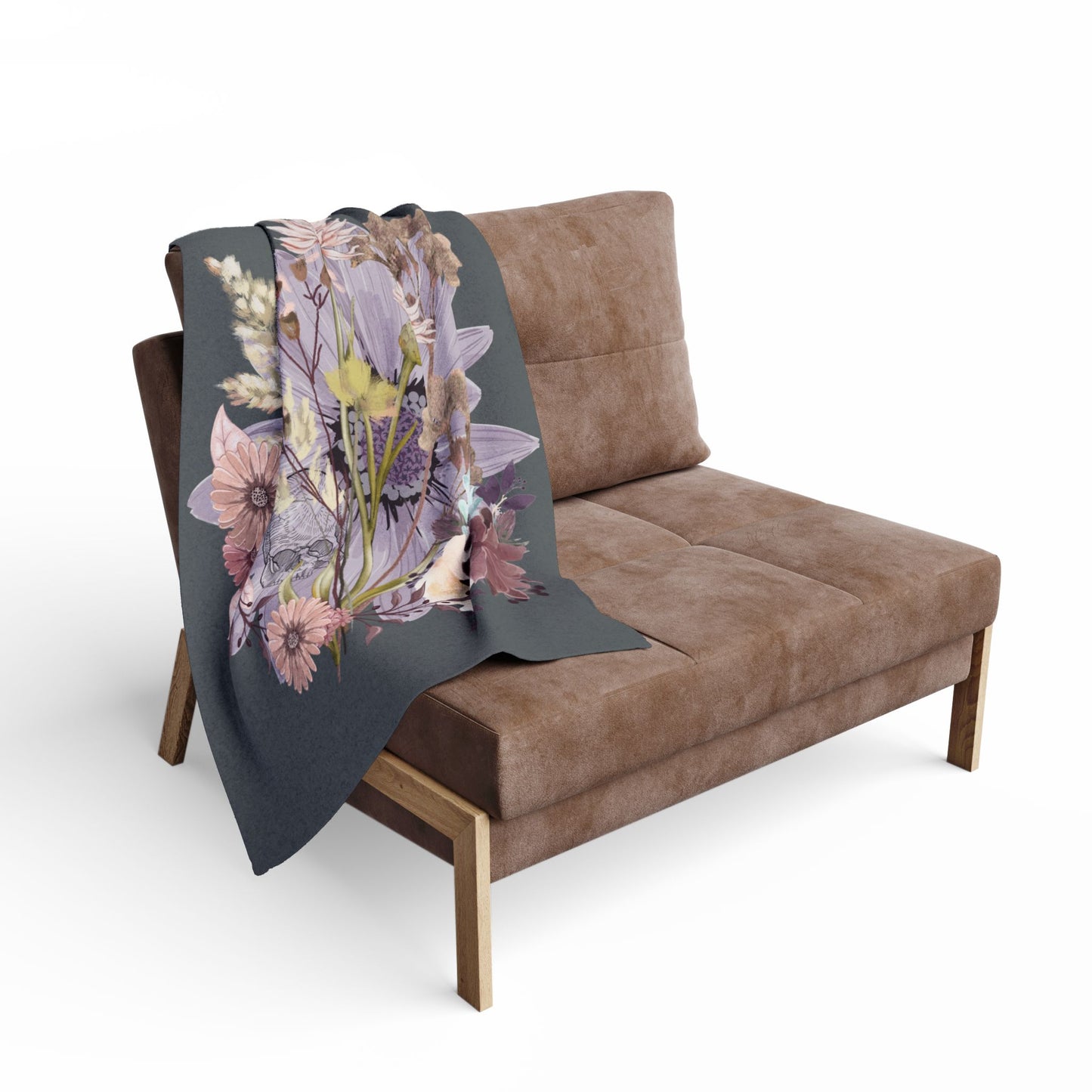 Botanical Floral Fleece Blanket, Cozy Home Decor, Gift for Nature Lovers, Indoor & Outdoor Use, Ideal for Weddings, Birthdays, Housewarming