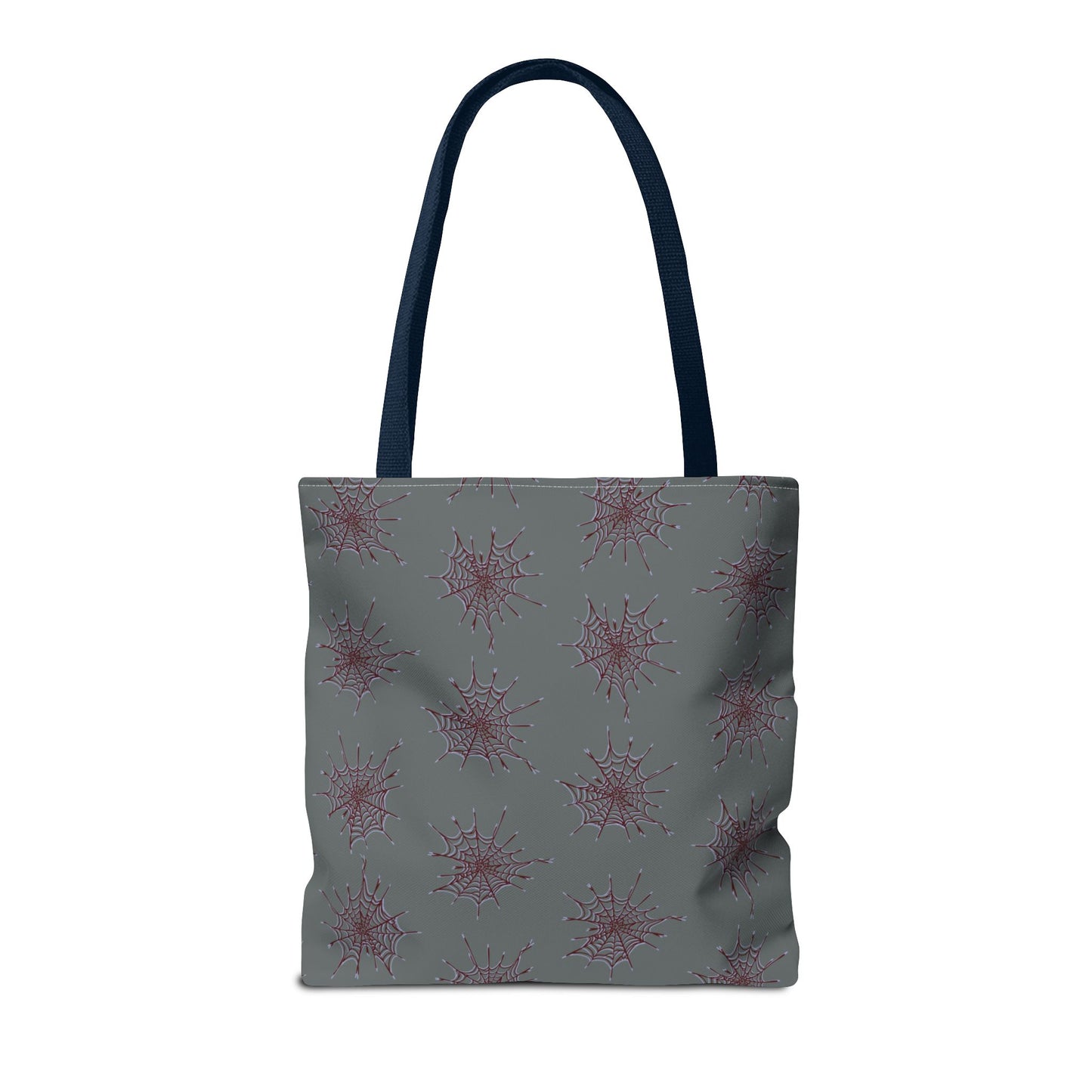 Chic Dark Grey and red Heart Web Tote Bag, Stylish Grocery Bag, Eco-Friendly Shopping Tote, Gift Bag for Her, Casual Beach Bag