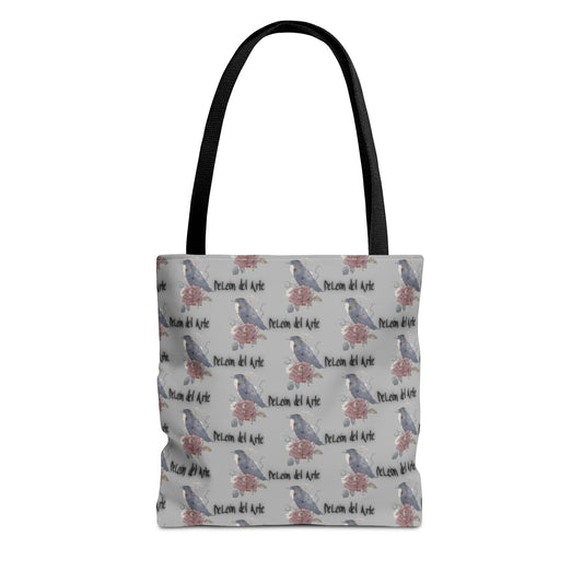 Charming Floral Tote Bag with Bird Design, Perfect for Casual Outings, Eco-Friendly Gift, Beach Bag, Everyday Carry-All