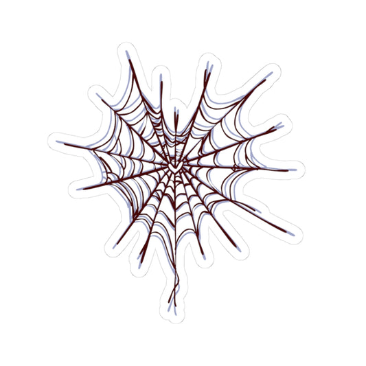 Spider Web Kiss-Cut Stickers, Halloween Decor, Laptop Stickers, Spooky Season, Unique Gift, Customizable Decorations