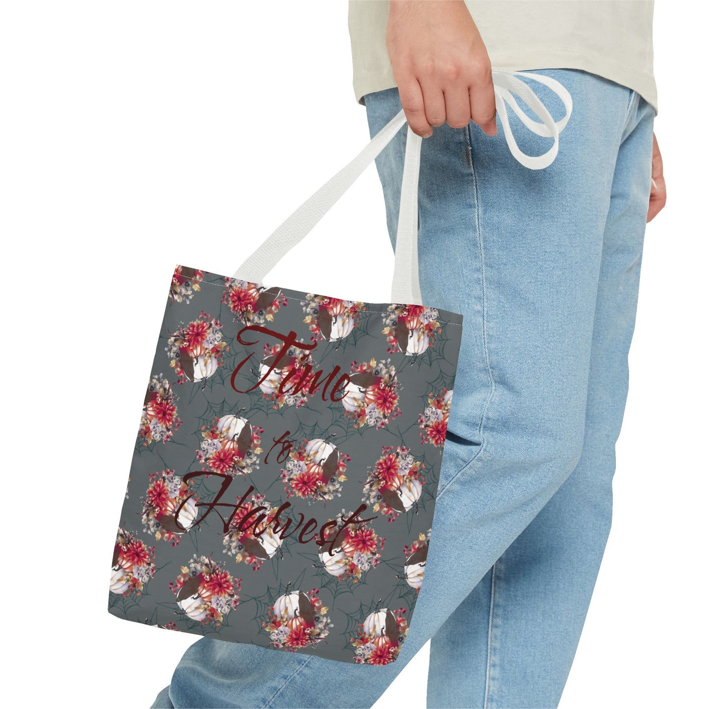 Boho Floral Tote Bag, Perfect for Fall, Eco-Friendly Shopping, Gift for Her, Everyday Use, Time to Harvest Design