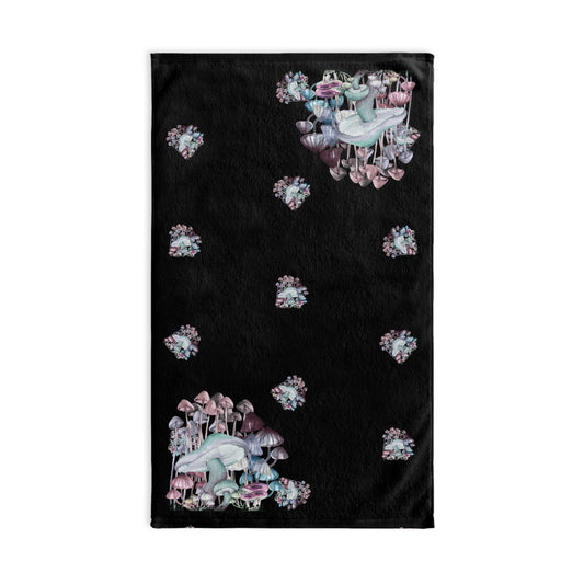Whimsical Mushroom Hand Towel, Eco-Friendly Kitchen Towels, Bathroom Decor, Gift for Nature Lovers, Fairy Tale Towel