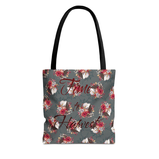 Boho Floral Tote Bag, Perfect for Fall, Eco-Friendly Shopping, Gift for Her, Everyday Use, Time to Harvest Design