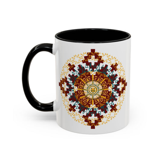 Bohemian Accent Coffee Mug | Colorful Mandala Design, Unique Gift for Coffee Lovers, Home Decor, Ceramic Mug, Tea Cup