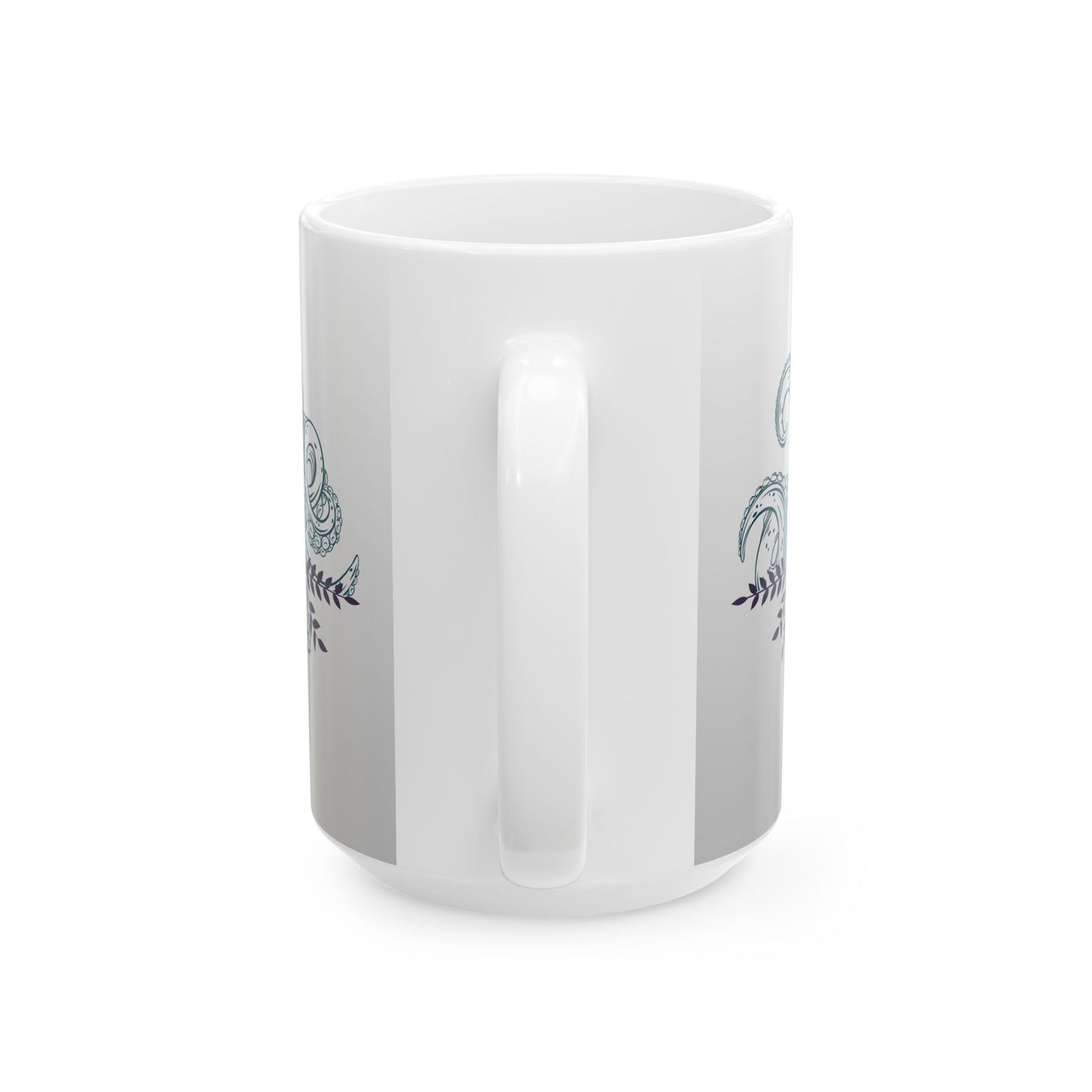 Whimsical Octopus Ceramic Mug, Ocean Lover Gift, Sea Creature Coffee Cup, 11oz, 15oz, Perfect for Beach Lovers