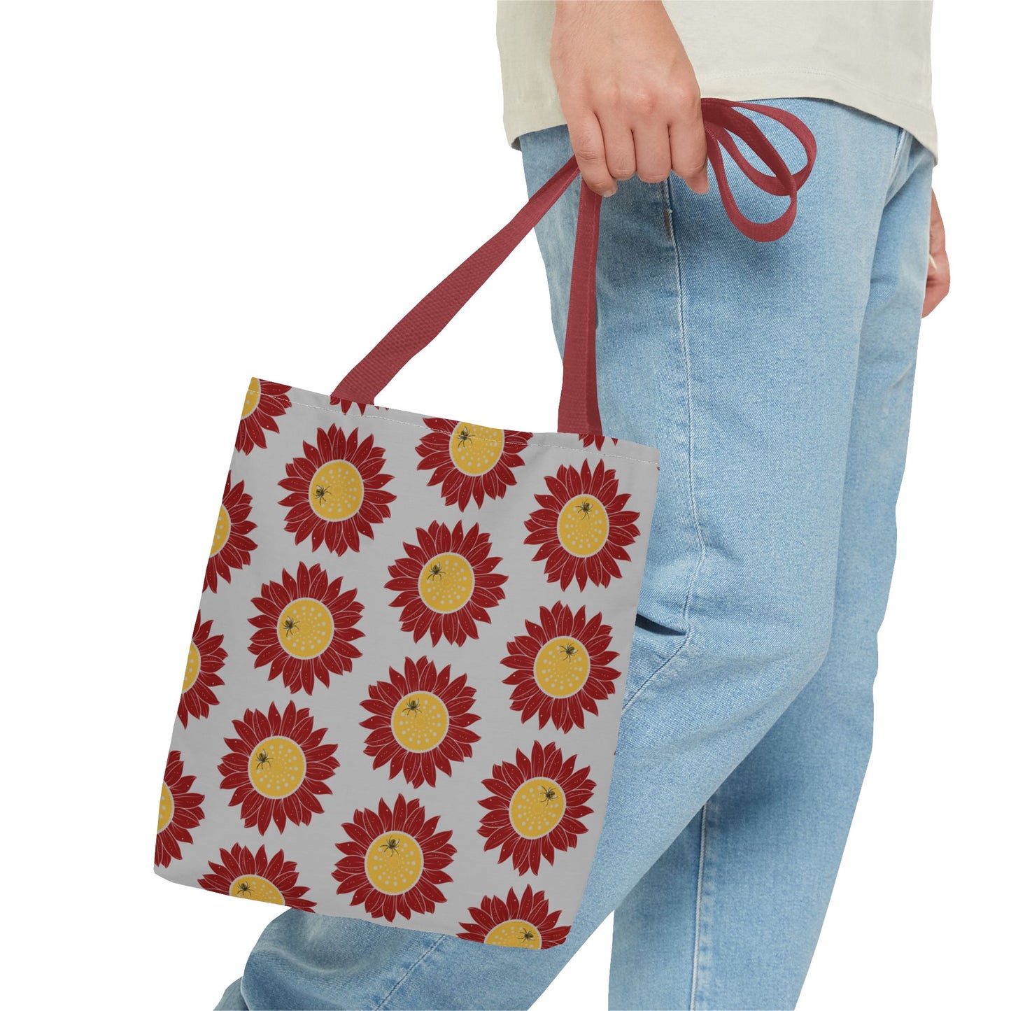 Bright Floral Tote Bag | Eco-Friendly Shopping Tote, Beach Bag, Summer Accessory, Gift for Her, Flower Pattern Carryall