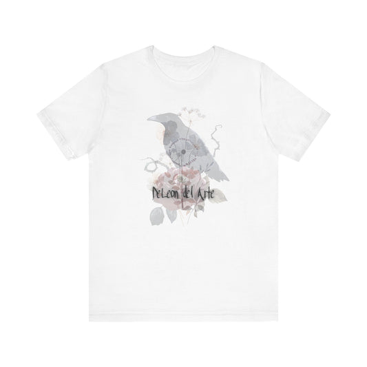 Artistic Bird Tee, Unisex T-Shirt for Art Lovers, Nature Inspired Gift, Casual Wear, Creative Expression