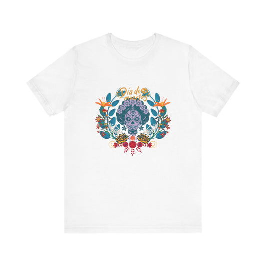 Dia de los Muertos Floral Tee | Unisex Jersey Short Sleeve T-Shirt, Fun Graphic Tee, Casual Wear, Gift for Día de los Muertos, [...]