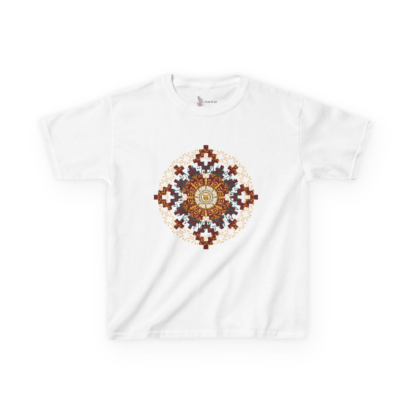 Ethnic Pattern Kids Tee, Fun Kids T-Shirt, Colorful Graphic Kids Tee, Festival Wardrobe, Unique Gift for Children