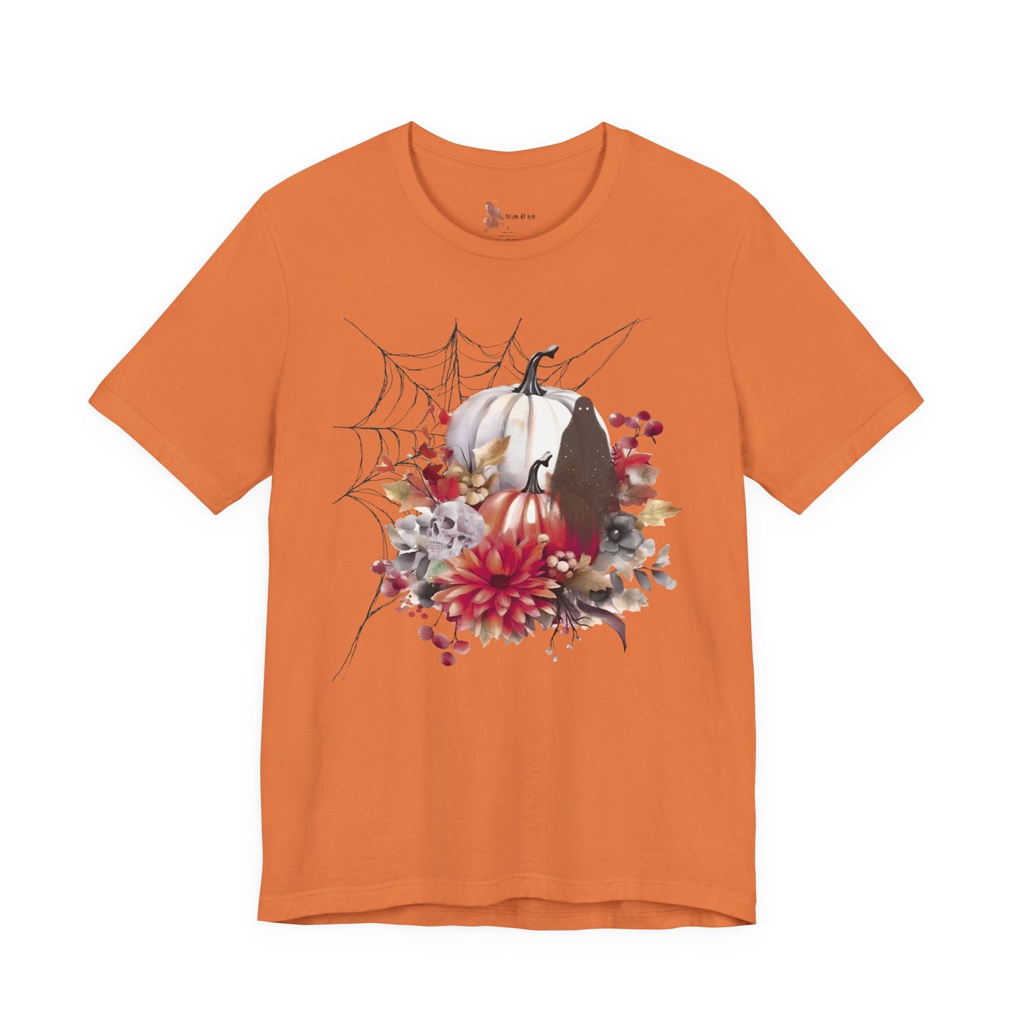 Autumn Vibes Short Sleeve Tee - Cozy Halloween Shirt, Spooky Seasonal Apparel, Fall T-Shirt, Pumpkin Graphic Tee, Unisex Fall Wardrobe