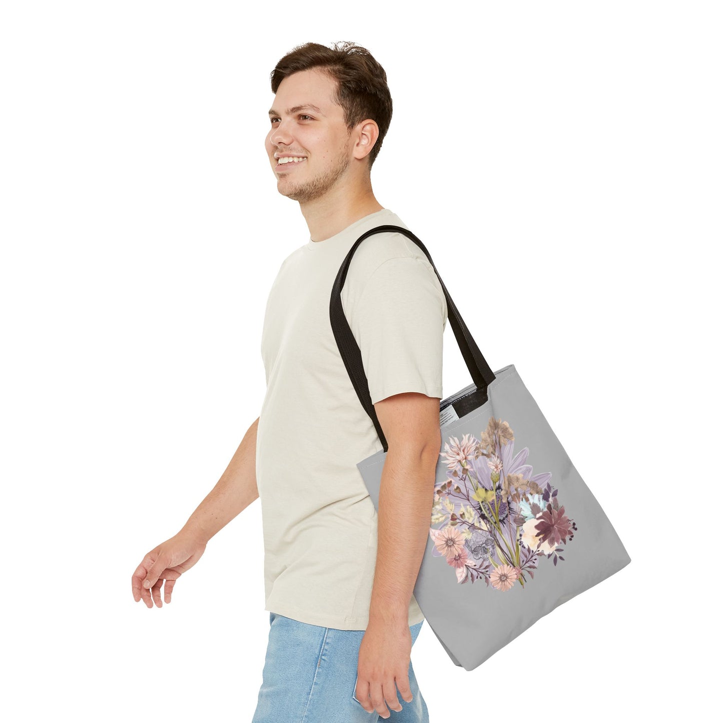 Floral Tote Bag - Vibrant Botanical Design, Spacious Shopping Companion, Eco-Friendly Gift for Nature Lovers, Perfect for Everyday Use