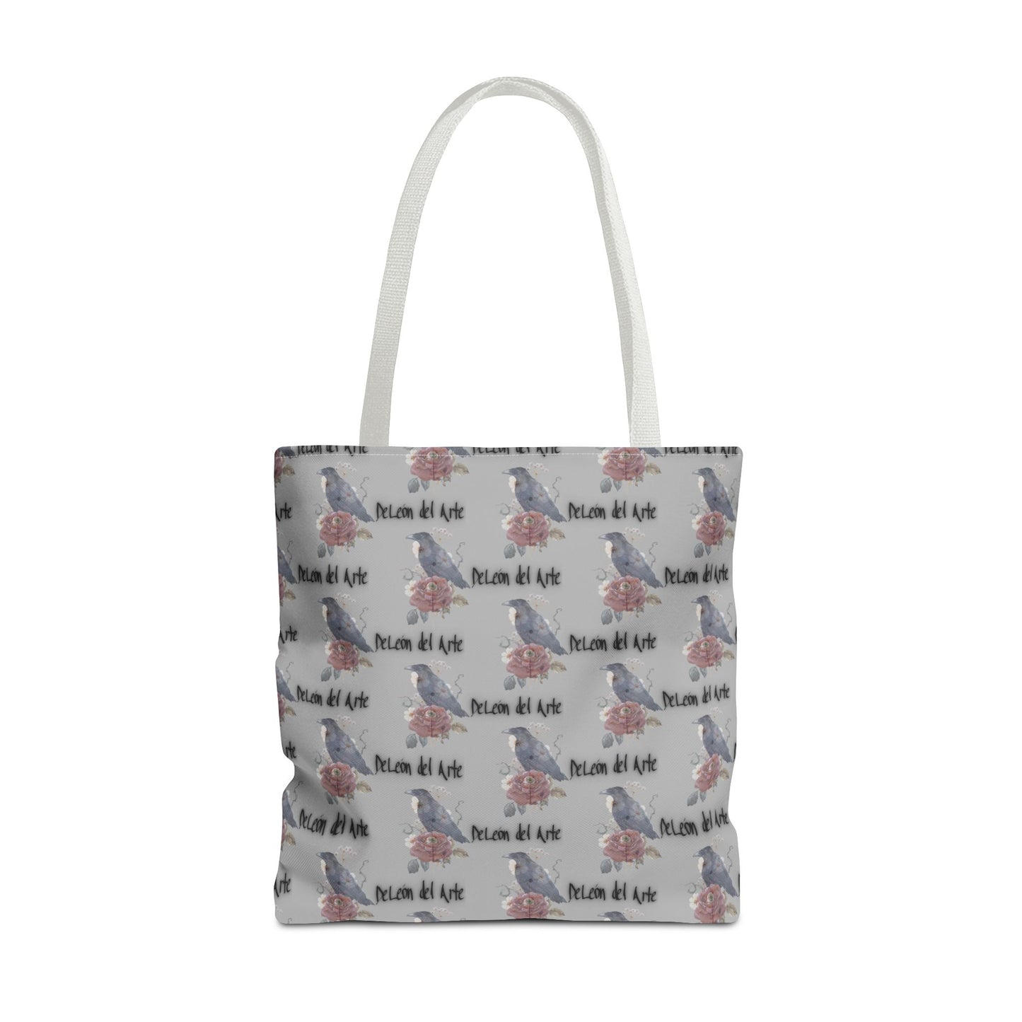 Charming Floral Tote Bag with Bird Design, Perfect for Casual Outings, Eco-Friendly Gift, Beach Bag, Everyday Carry-All