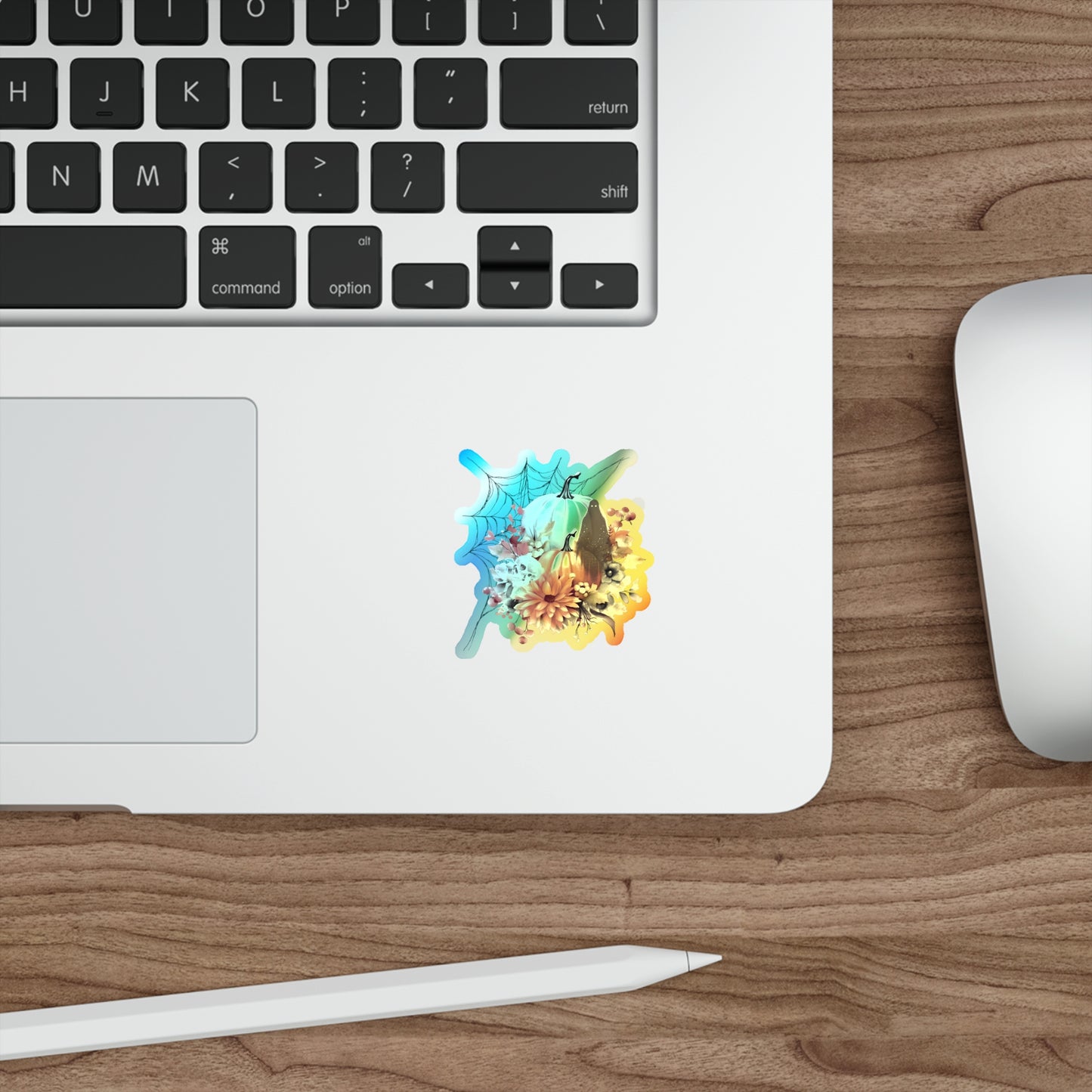 Holographic Halloween Stickers | Die-Cut Floral Pumpkin Stickers | Fall Decorations, Kids Party Favors, Scrapbooking, Skateboard [...]