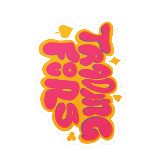 Trading Fours Fun Retro Sticker Decals for Personalization, Ideal for Gifts, Home Decor, Laptop Accessories, and More!