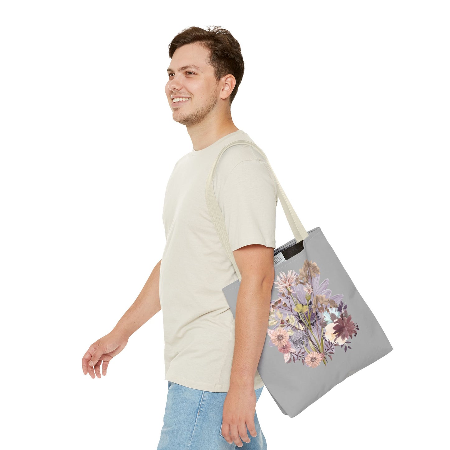 Floral Tote Bag - Vibrant Botanical Design, Spacious Shopping Companion, Eco-Friendly Gift for Nature Lovers, Perfect for Everyday Use