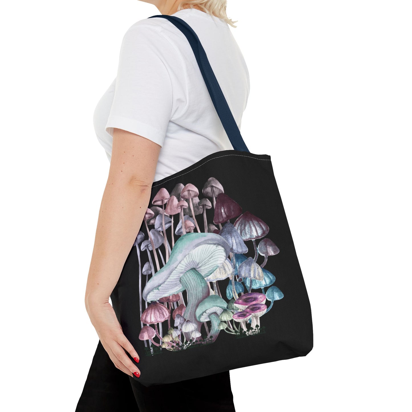 Whimsical Mushroom Tote Bag, Reusable Shopping Bag, Eco-Friendly Gift, Nature-Inspired, Boho Style Bag, Perfect for Farmers Markets, Travel