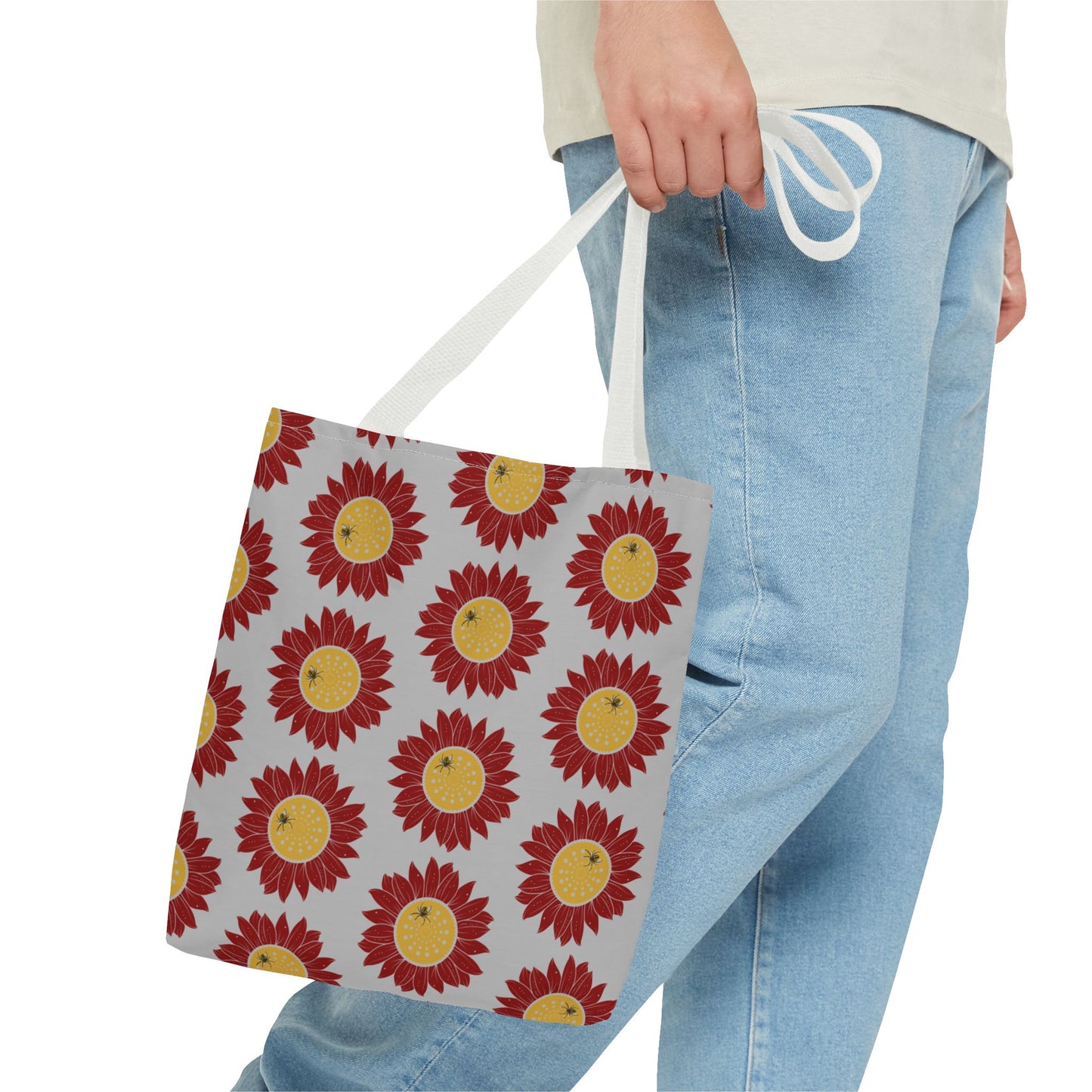 Bright Floral Tote Bag | Eco-Friendly Shopping Tote, Beach Bag, Summer Accessory, Gift for Her, Flower Pattern Carryall