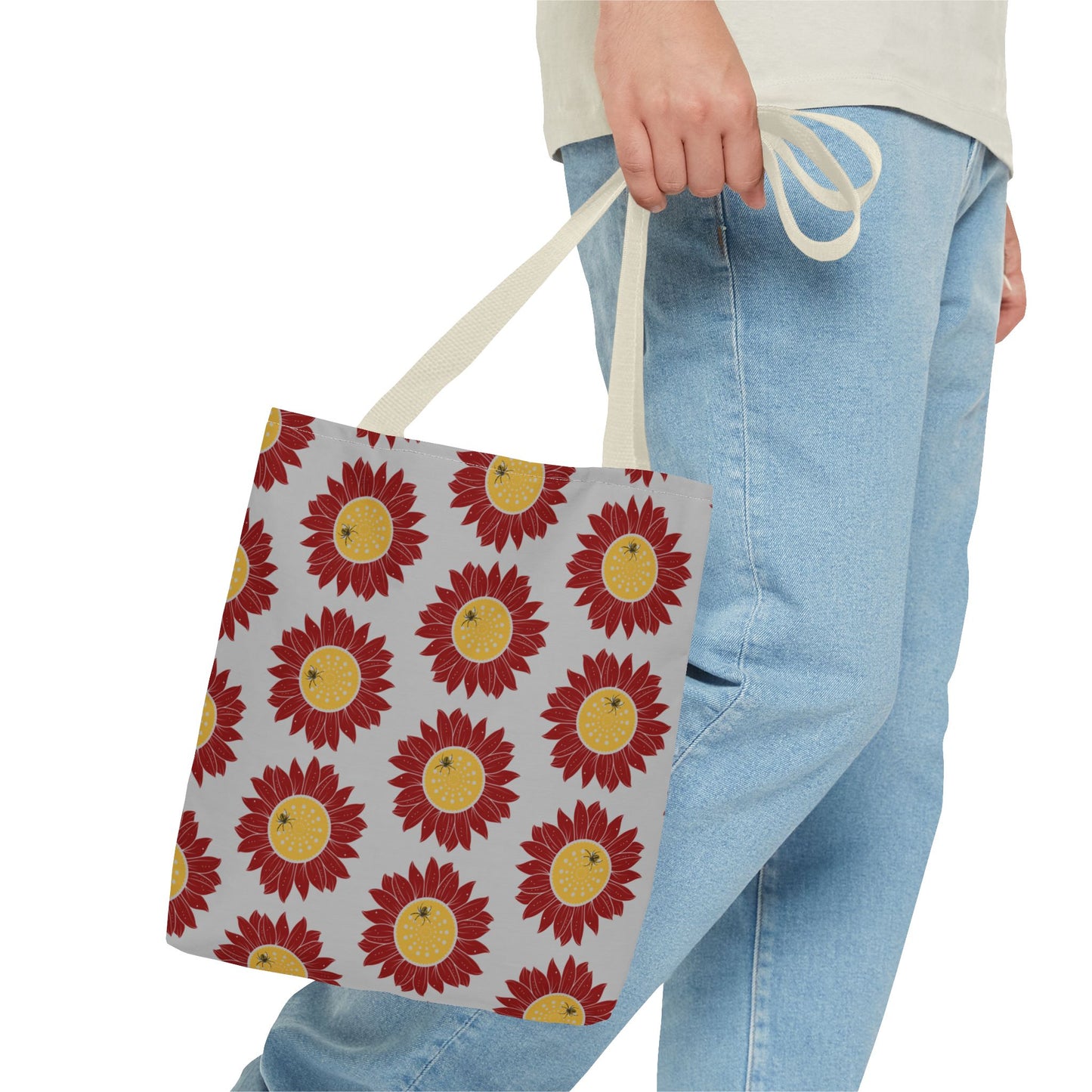 Bright Floral Tote Bag | Eco-Friendly Shopping Tote, Beach Bag, Summer Accessory, Gift for Her, Flower Pattern Carryall