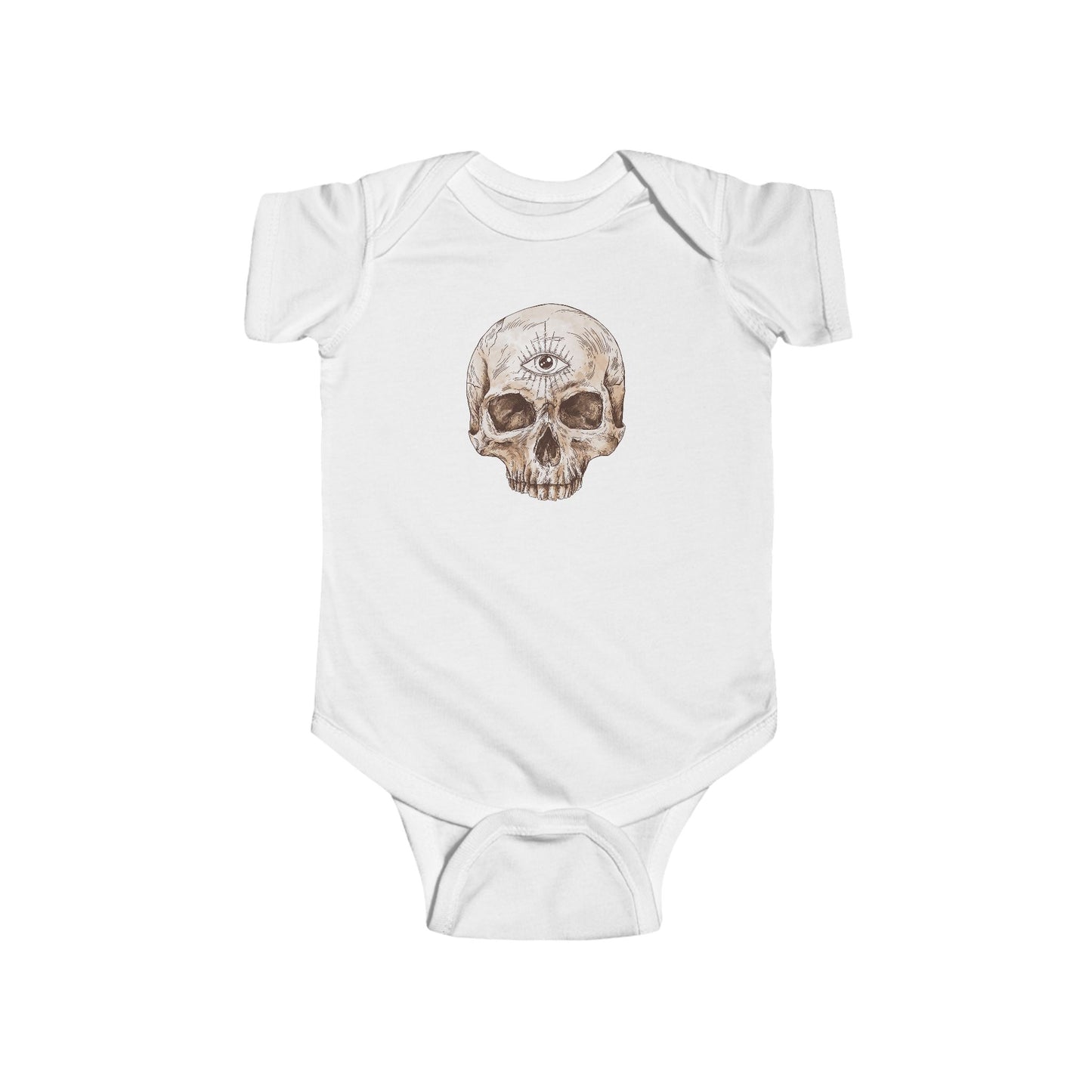 Baby Skull Bodysuit — Vintage Skull Infant Onesie