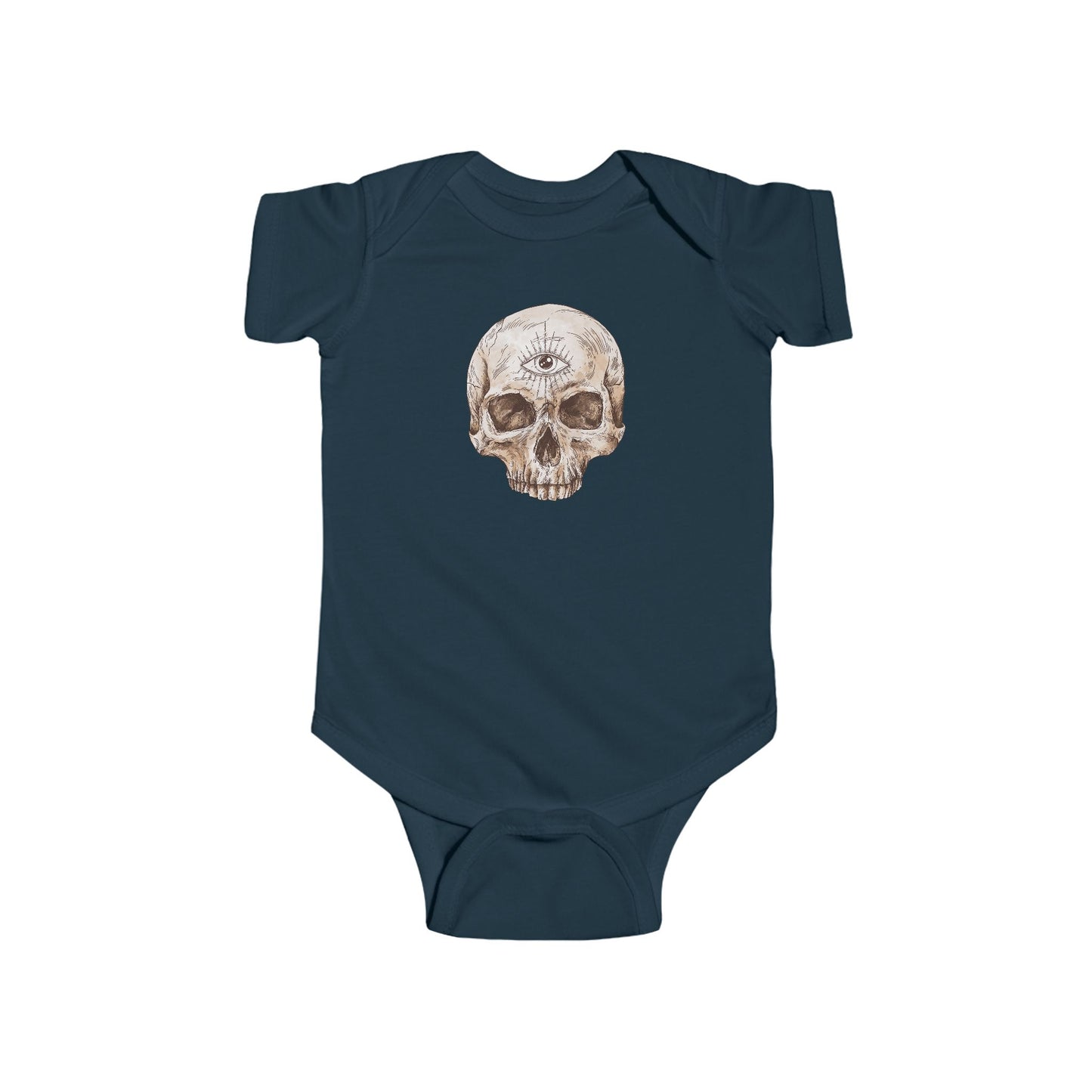 Baby Skull Bodysuit — Vintage Skull Infant Onesie