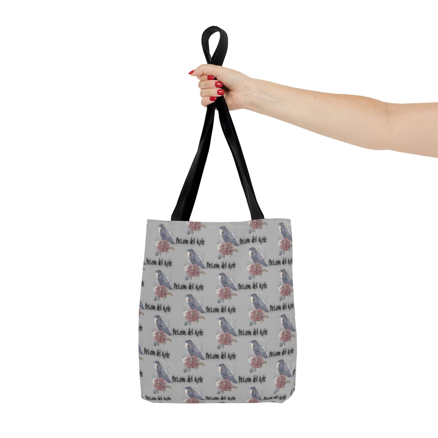 Charming Floral Tote Bag with Bird Design, Perfect for Casual Outings, Eco-Friendly Gift, Beach Bag, Everyday Carry-All