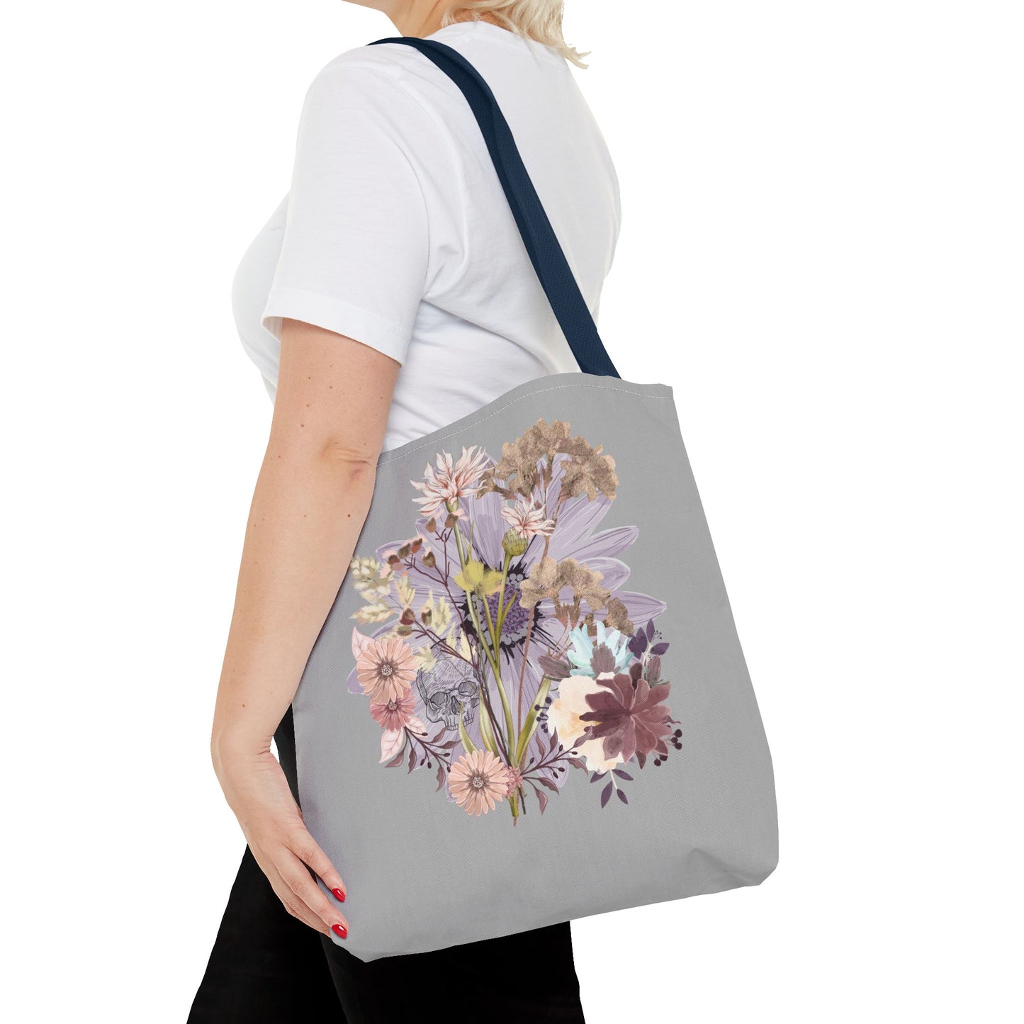 Floral Tote Bag - Vibrant Botanical Design, Spacious Shopping Companion, Eco-Friendly Gift for Nature Lovers, Perfect for Everyday Use