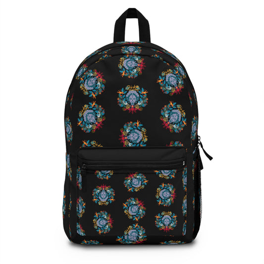 Floral Pattern Backpack - Stylish and Functional for School or Travel