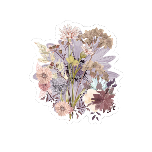 Boho Floral Kiss-Cut Stickers | Aesthetic Decor | Nature Lover Gifts, Floral Laptop Stickers, Journal Decor, Flower Art Stickers