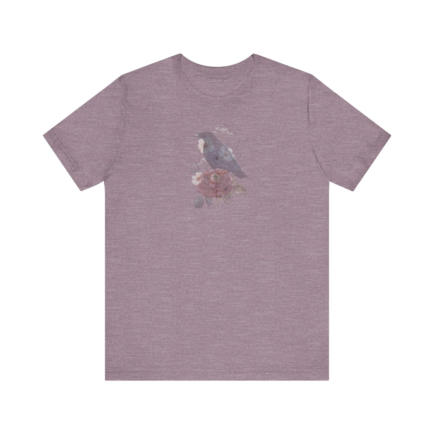 Double-sided Split Logo Artistic Bird Tee, Unisex T-Shirt for Art Lovers, Nature Inspired Gift, Casual Wear, Creative Expression