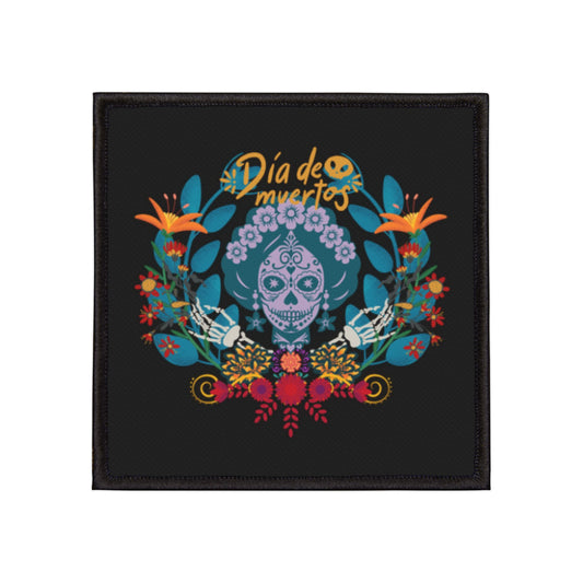 Colorful Día de Muertos Iron-On Patches | Customizable Denim & Jackets | Unique Gifts, Halloween Decor, Arts & Crafts