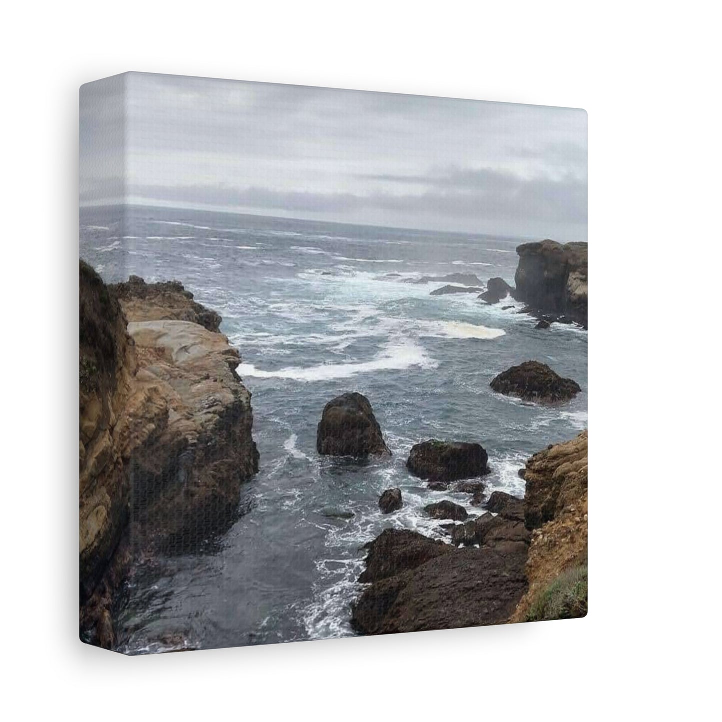 Ocean Waves Matte Canvas Art, Coastal Wall Decor, Seascape Print, Beach Home Decoration, Nautical Art Piece