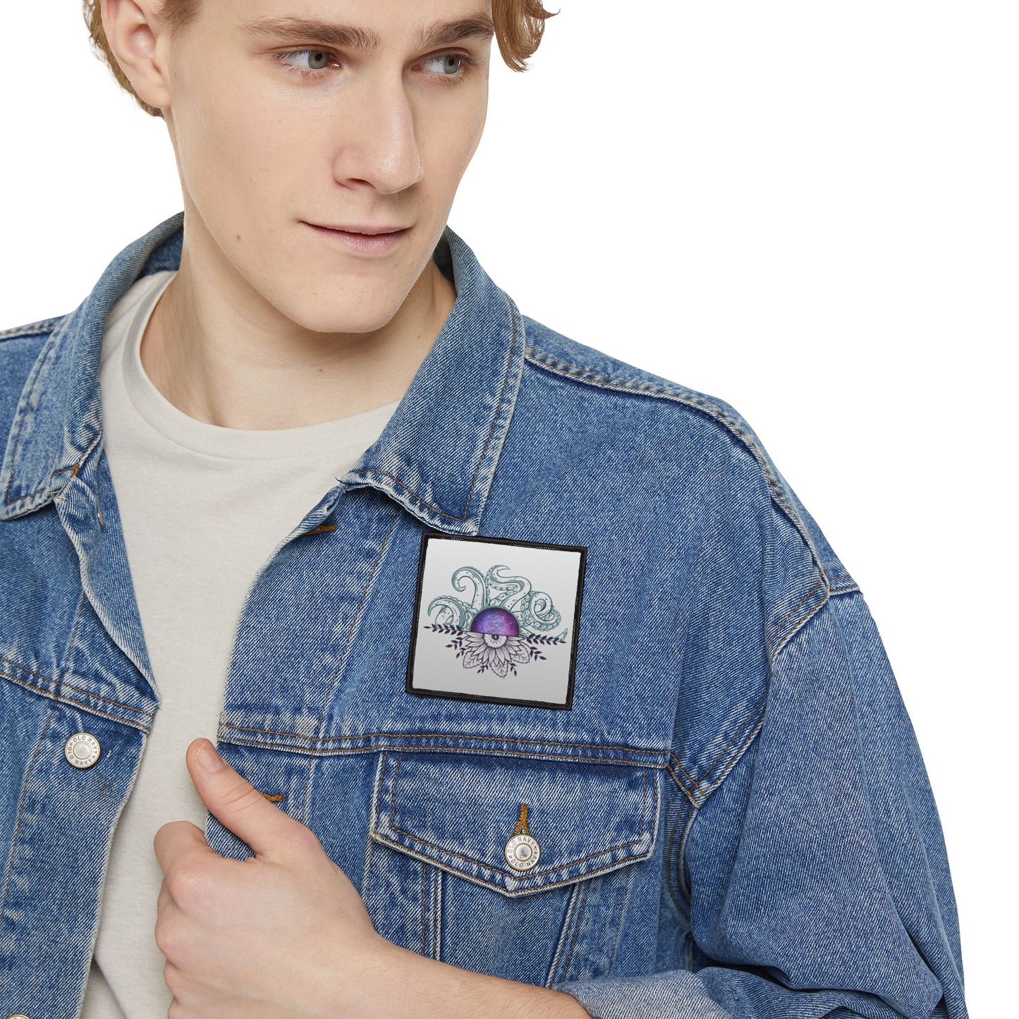Whimsical Iron-On Patches for Jackets, DIY Upcycling, Custom Embellishments, Floral Designs, Unique Gift Idea